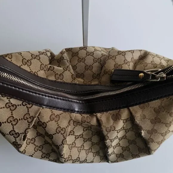 Gucci GG monogram Sukey Hobo Bag Brown - Picture 3 of 16